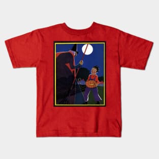 Halloween Witch and Boy Kids T-Shirt